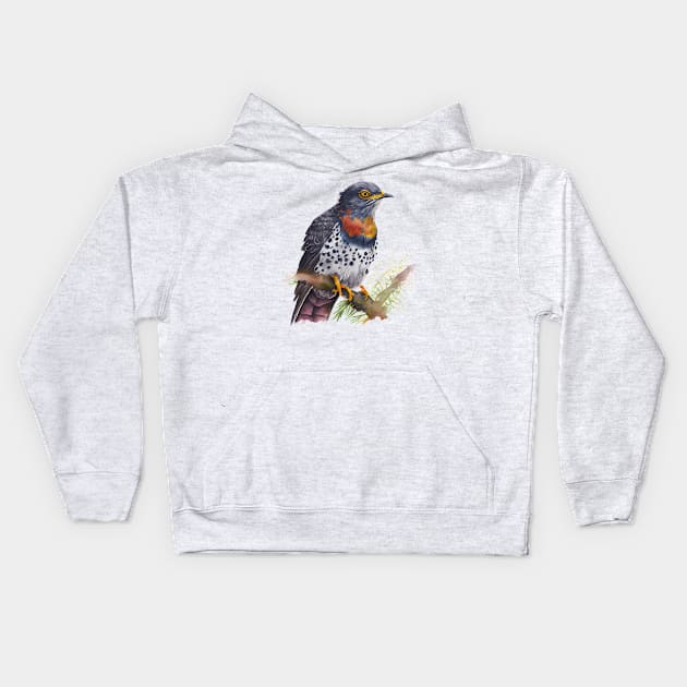 Cuckoo Bird On A Tree 5.0 Kids Hoodie by CreativeDesignsx